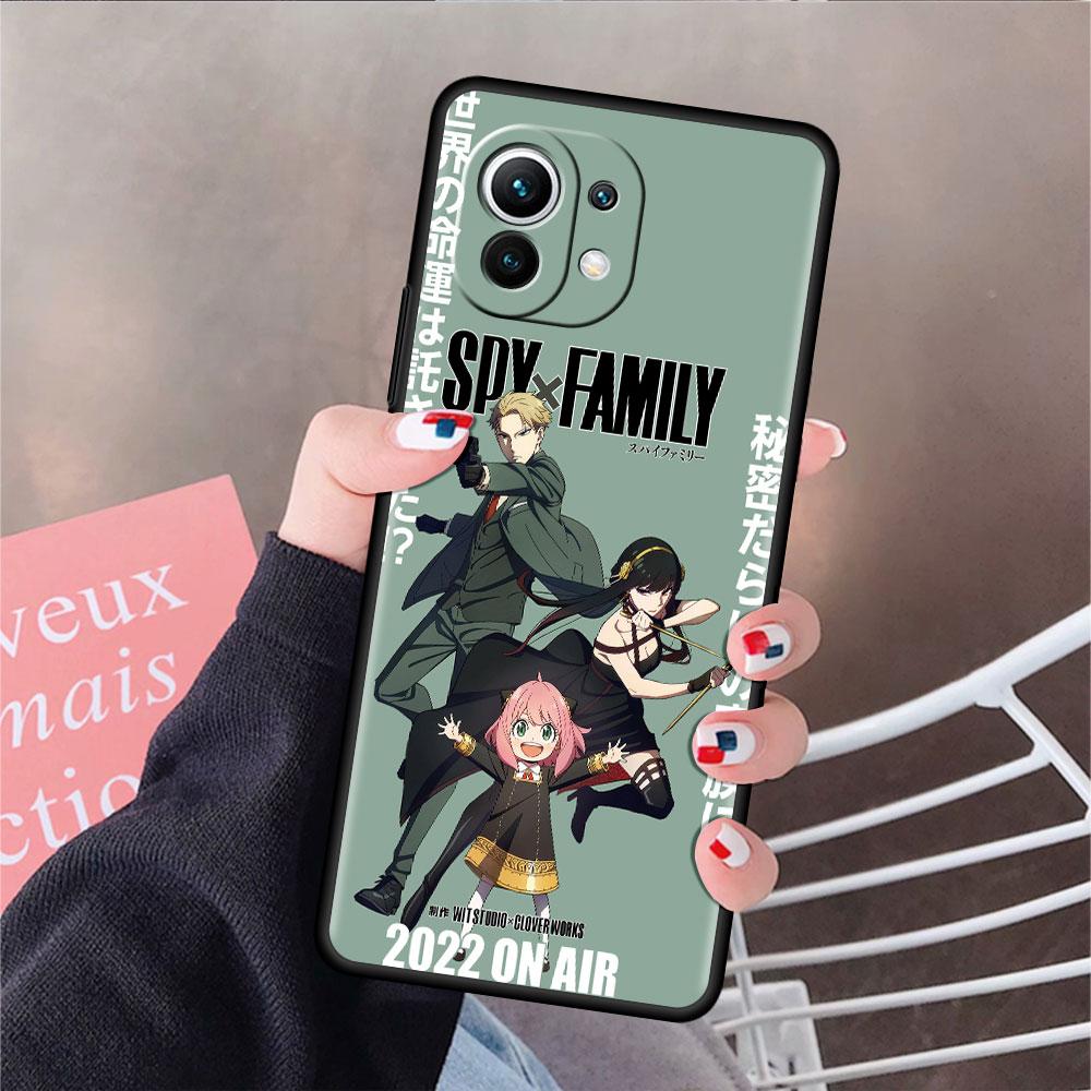 SPY×FAMILY Аниме Чехол для Xiaomi Mi 11 Lite 5G NE 11T Pro 10T 9T Note 10 12 12X 12S Ultra Мягкий Силиконовый Чехол для Телефона