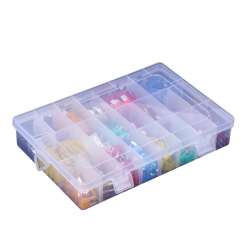 300pcs Blade Fuse Assortment Small Medium with Puller 2 3 5  7.5 10 15 20 25 30 35 40AMP for Car Boat Truck