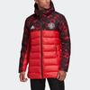 Adidas Mufc Ssp Printed Hooded Cotton Jacket Men Outwear Red DX9067