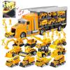 Construction Vehicle, 1-car Storage Vehicle, 12-car Miniature Car Set, Truck, Toy Car, Construction Map Included, Construction Vehicle Set, Working