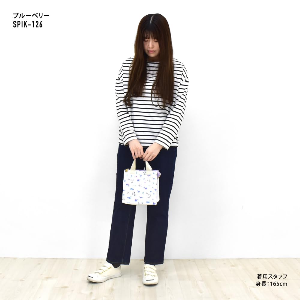 Мини-сумка для обеда с термоэлементом для поездок на работу или милый мешок snoopy0071 Blueberry [Snoopy], сумка-тоут, сумка, карман, на молнии,