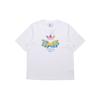 Adidas Футболка Originals Graphic Tee с принтом трилистника для мужчин, белая GK7183