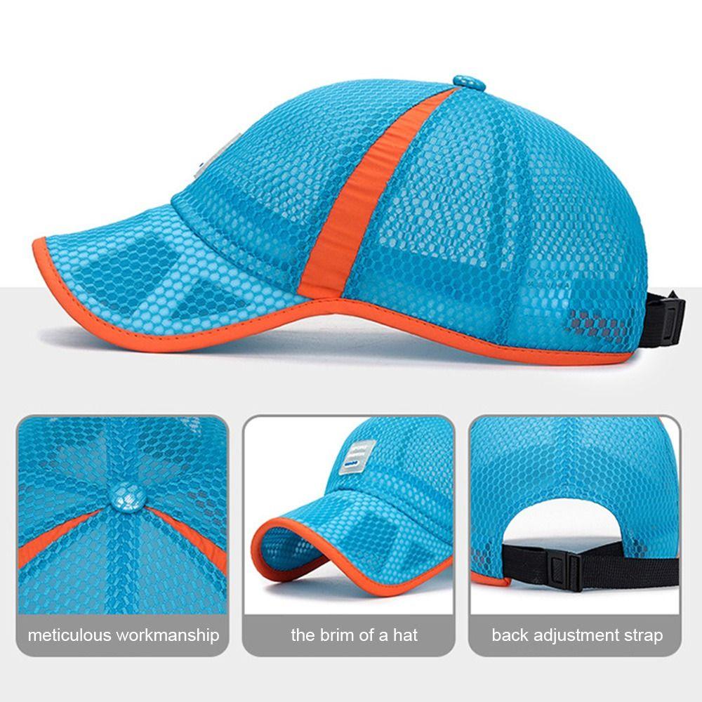 Adjustable Fashion Boys Girls Baseball Cap Sun Protection Caps Full Mesh Hats Summer Sunscreen Hats