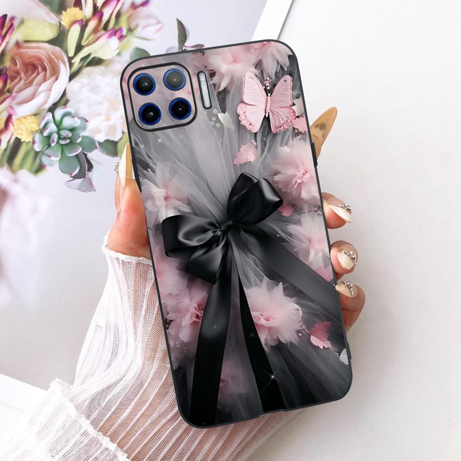 For Motorola Moto G 5G Plus Case XT2075 Luxury Flowers Butterfly Painted Cover Soft TPU Phone Case For Moto G MotoG 5G Plus Bags