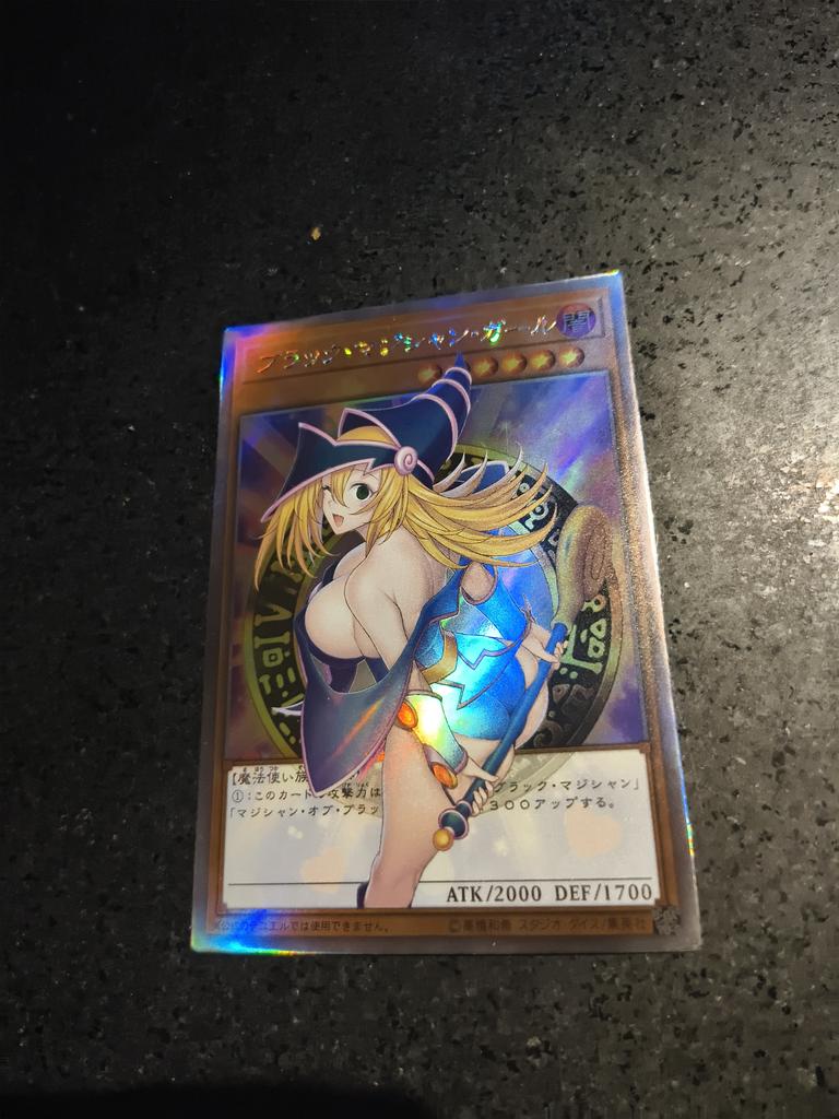 1pcs/set Yu-gi-oh! Black Magician Girl Self Control Collect Signature Trading Flash Card Anime Cartoon Hallowmas Gift Toy