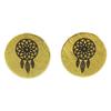 [Q6189] - Gold 'Boho' Artisanal Earrings (dreamcatcher) - 12 Mm