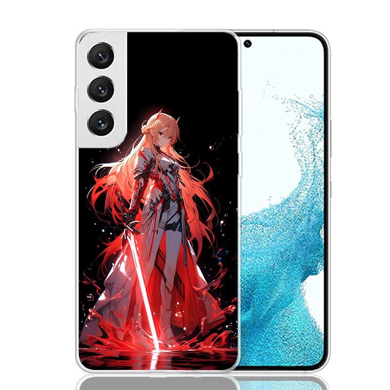 Чехол для телефона Sword Art Online Юки Асуна Для Samsung Galaxy S26 S25 Edge S24 S23 FE S22 Ultra S21 Plus S20 + Fundas Cover Coque G