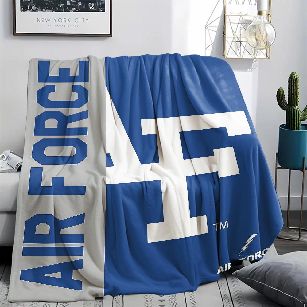 Air Force Falcons Print Flannel Blanket High Quality Warm Comfortable Cover for All Seasons Perfect for Gifts Home Decor