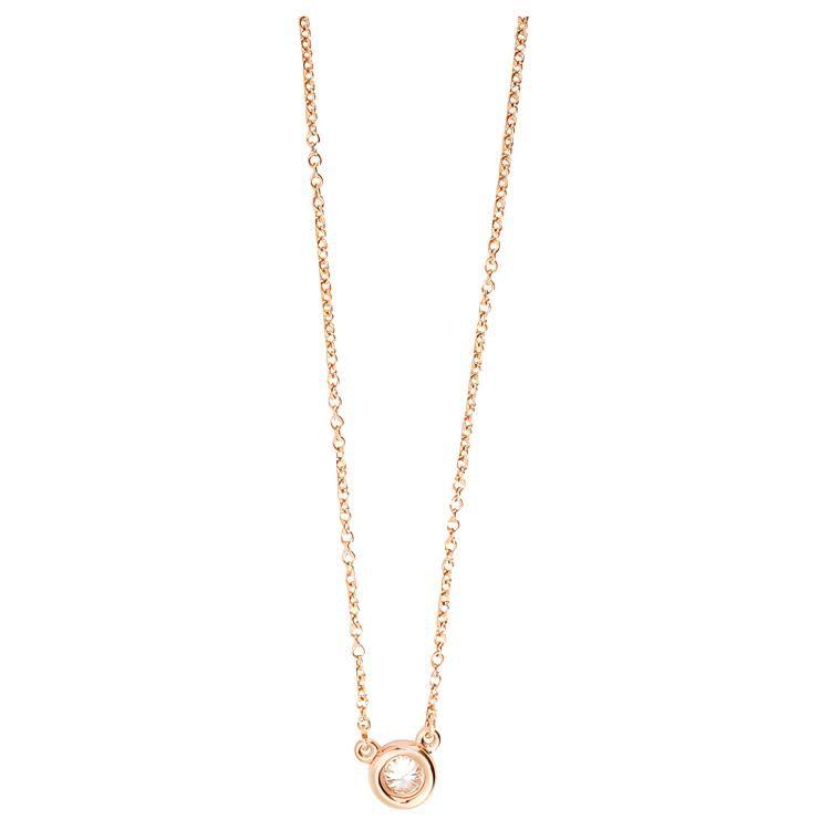 TIFFANY & CO. Elsa Peretti 18K Gold Diamond Necklaces Women's 60017924