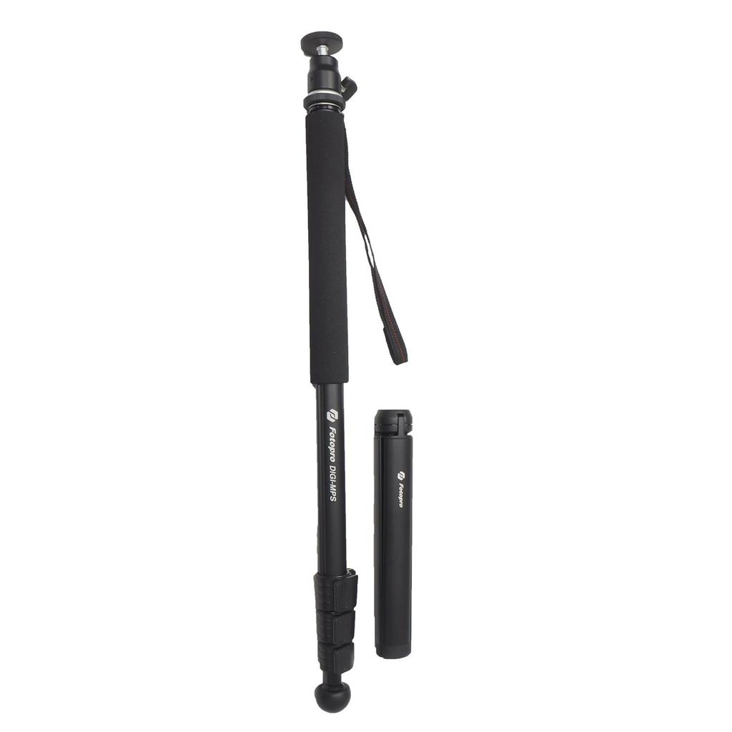 Fotopro Monopod Support Tripod Black Ball Head Aluminum 816856 + DIGI-MPS 4-Stage Self-Standing