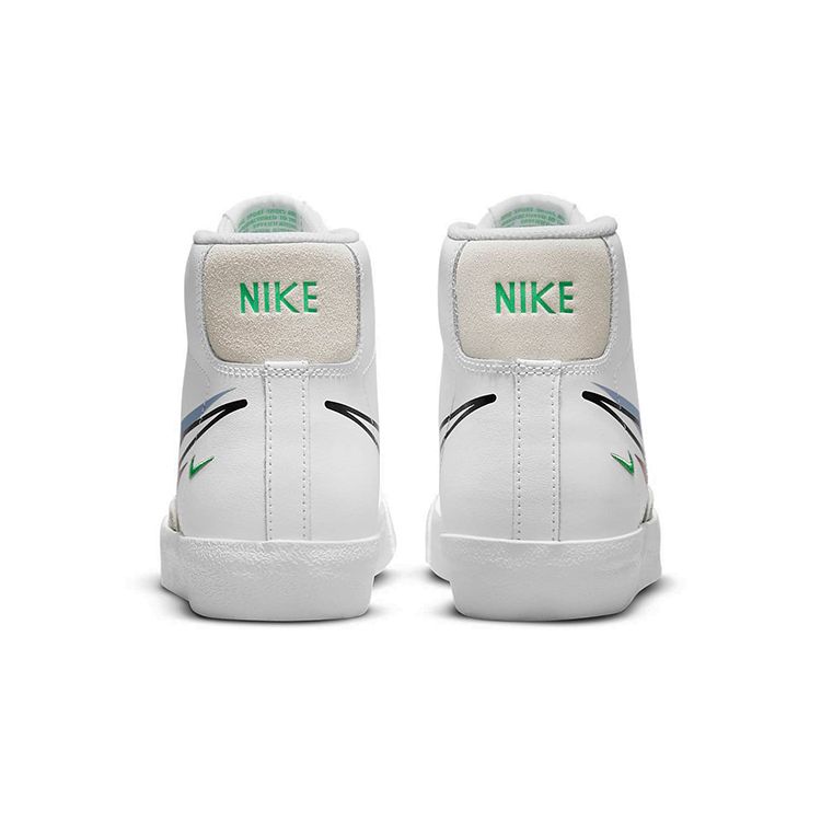 Nike Blazer Mid '77 GS Swoosh Pack Белый Алюминий Черный Светло-Зеленый Искра DM9475-100