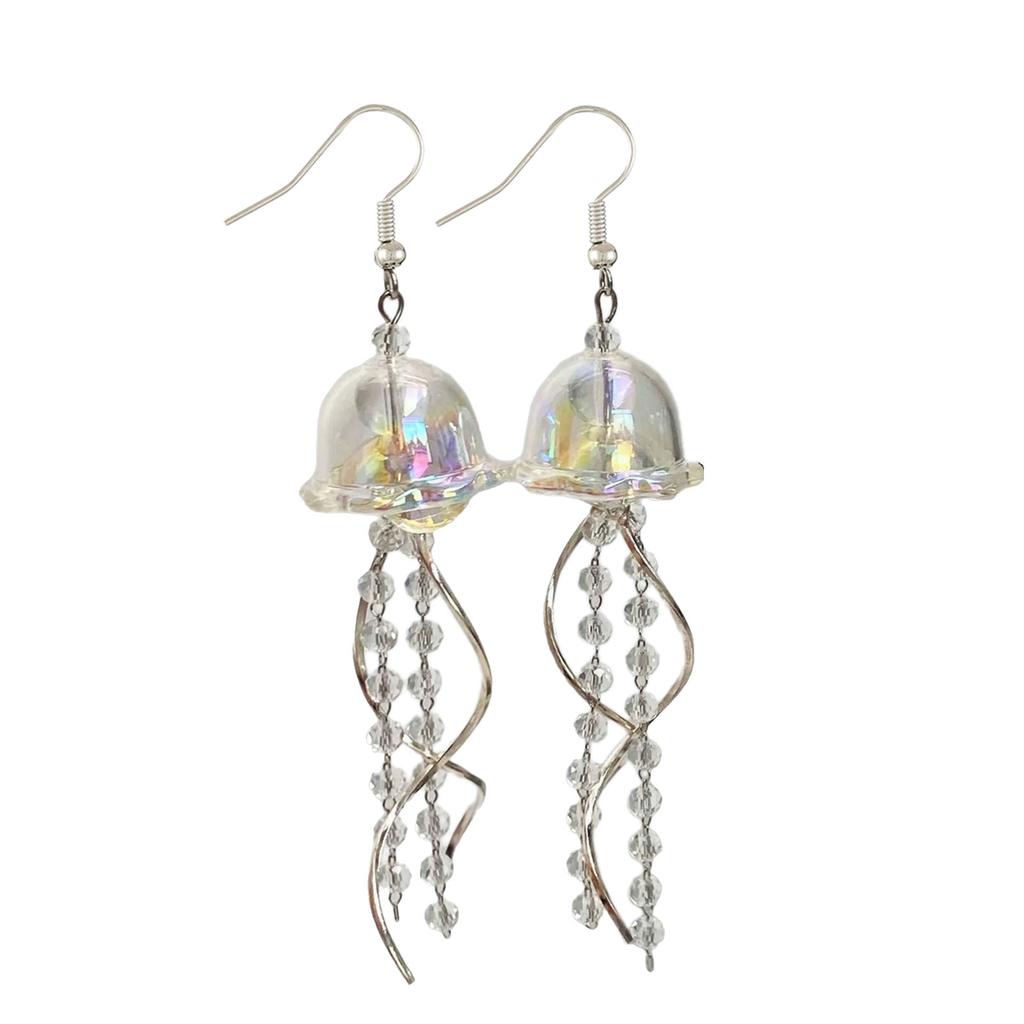 Элегантные серьги-капли в виде медузы, художественные серьги-медузы с изящным шармом для подарка или личной коллекции