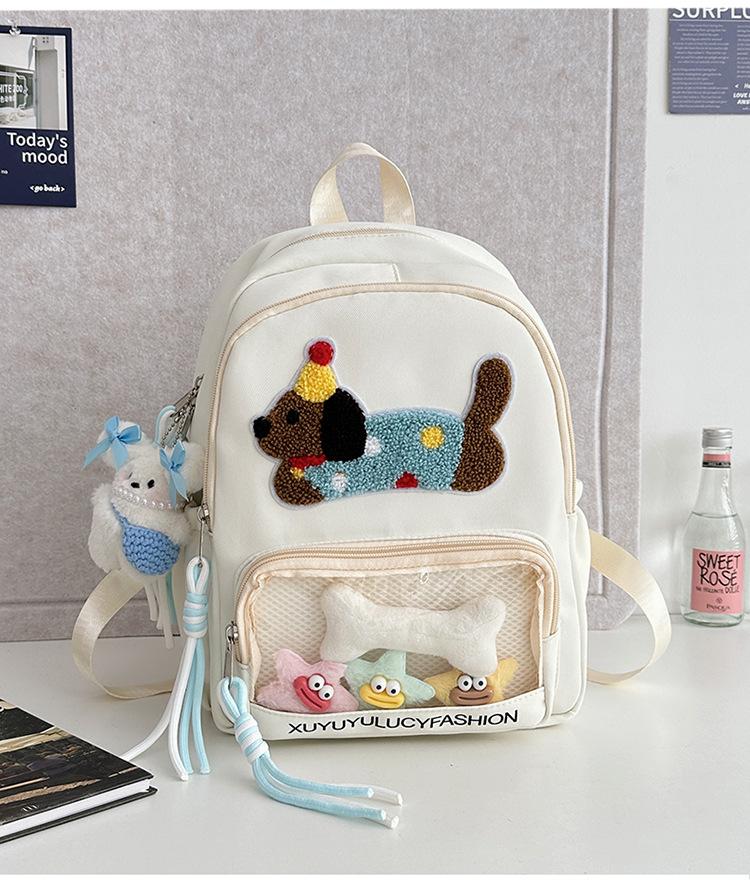 Школьный рюкзак Количество еды Японский Легкий рюкзак Повседневный Универсальный рюкзак Прозрачный Comic-Con Болевой рюкзак Студенческий рюкзак Millet