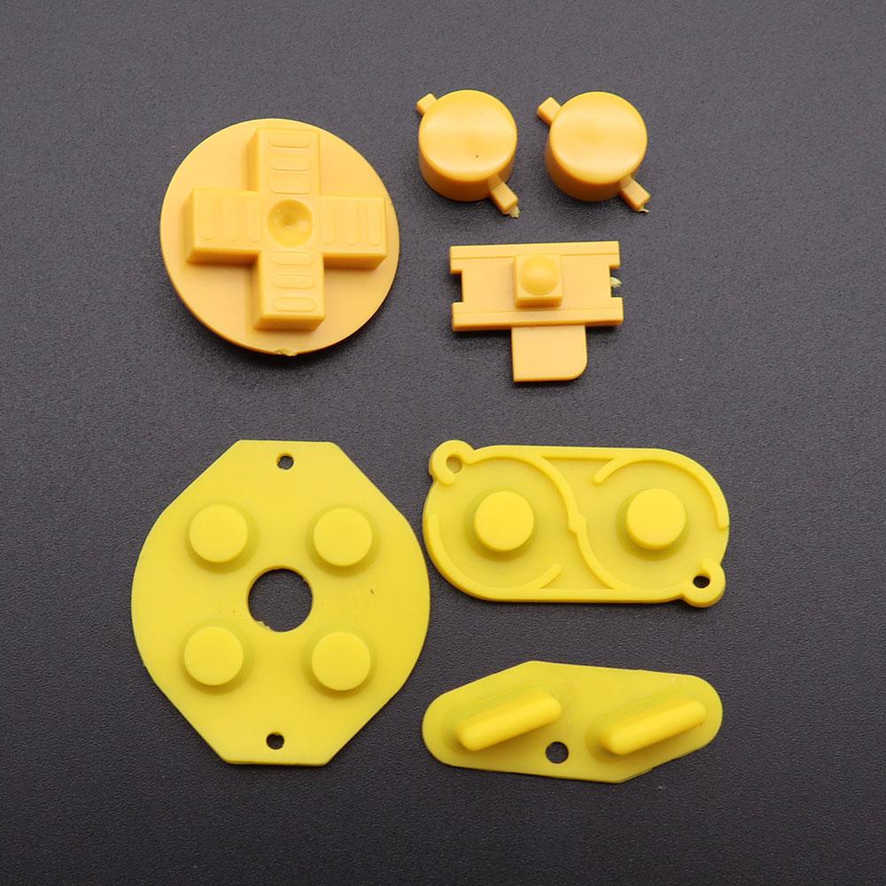 Многоцветные кнопки для Gameboy Classic GB Кнопки для GBO DMG DIY для Gameboy Кнопки AB и резиновые токопроводящие кнопки D-pad
