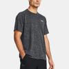 Under Armour Футболка свободного кроя с круглым вырезом и коротким рукавом с логотипом, цвет черный, для мужчин 1382796-001