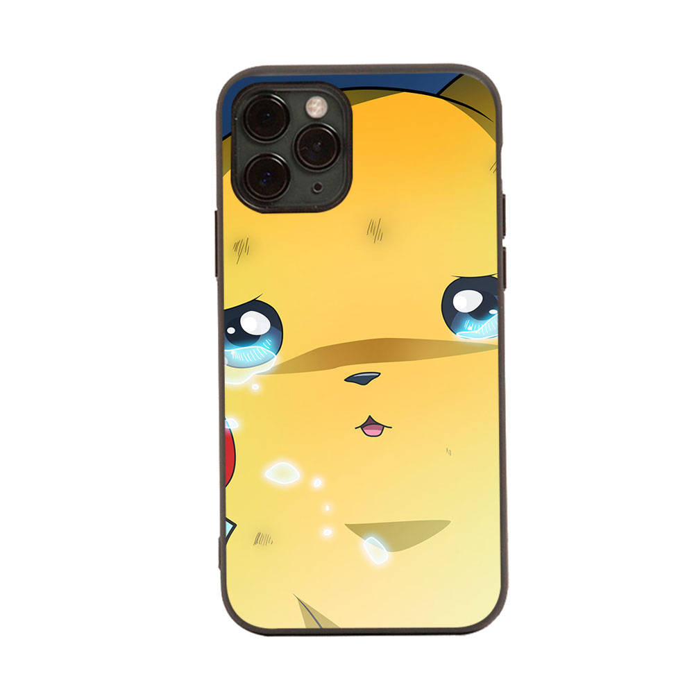 Чехол PK10 Pikachu PokémonBlack Sofe для Xiaomi Poco X6 X4 M5 M6 F5 F6 C65 C55 C50 C51 C40 Pro Redmi 14C A3X 13C 12C 11T 10A 9C Note 7 6 8A Plus