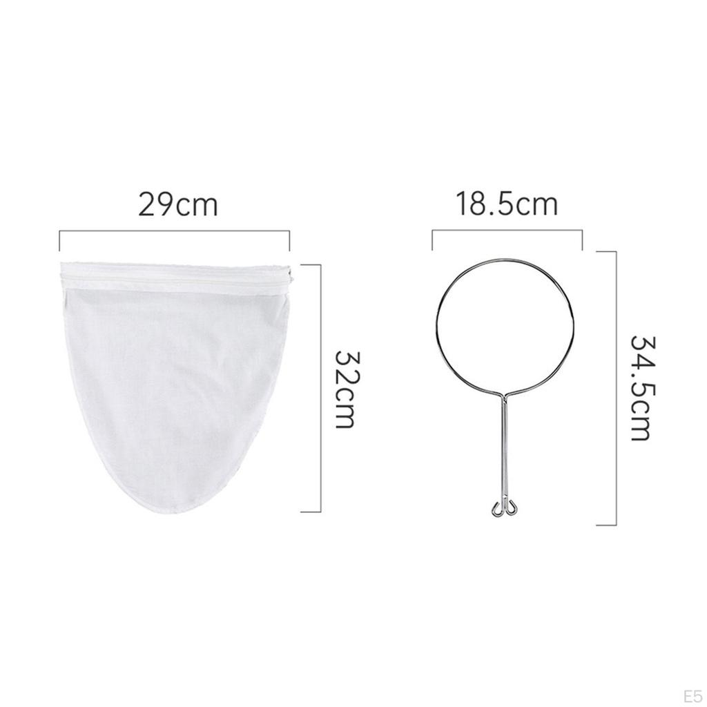 Фильтр-мешок из мелкой сетки для традиционного тайского чая, съемный, с застежкой-молнией для кофе