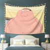 VIKAMA Гобелен с мемом Питера Гриффина Дизайн Family Guy Идеально подходит для юмористического декора Оформление стены спальни и фотофон