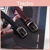 Simple Color Solid Oval Buckle Decoration Women Slim Waist Belt For Daily Use