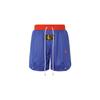 Детские баскетбольные шорты с цветными блоками и логотипом на шнурке, мужские шорты Gem-Blue 539922-01