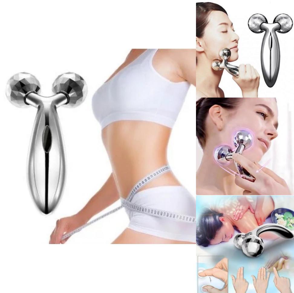 Elegant Silver Thin Face Lifting And Wrinkle Remover 3d Roller For Radiant Skin