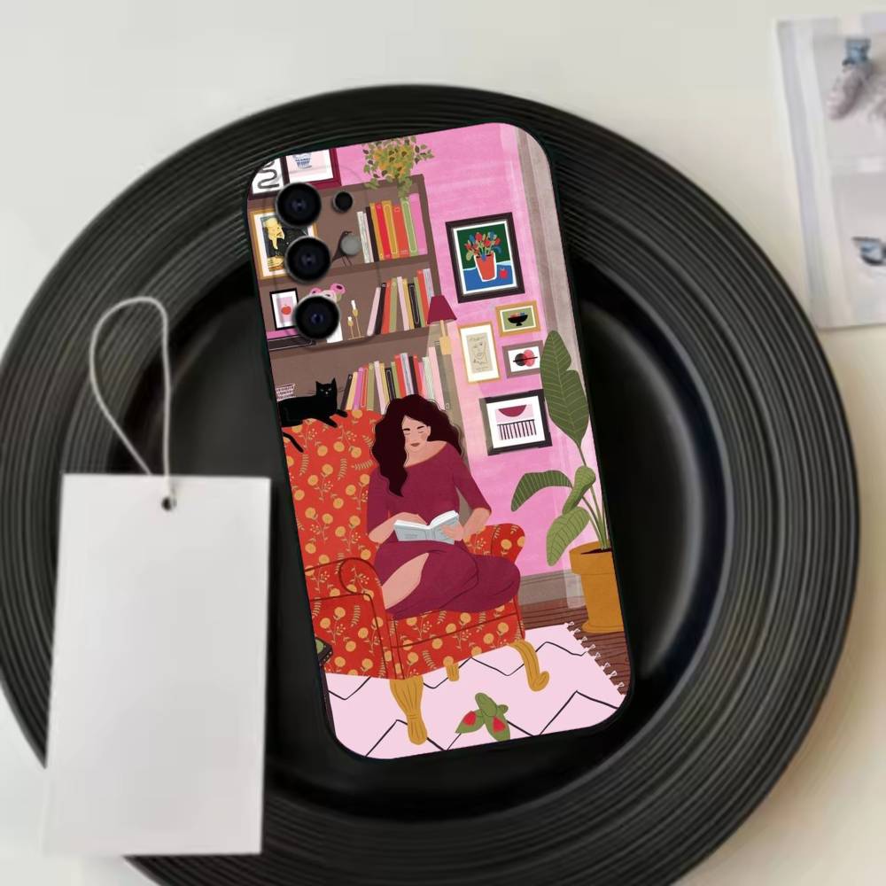 Oil painting mechanism Phone Case For Samsung S25,S24,S21,S22,S23,S30,Ultra,S20,Plus,Fe,Lite,Note,10,Black Cover