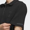 Adidas Wj Mh Polo Solid с логотипом бренда, повседневная спортивная мужская рубашка поло с коротким рукавом, черная IA8105