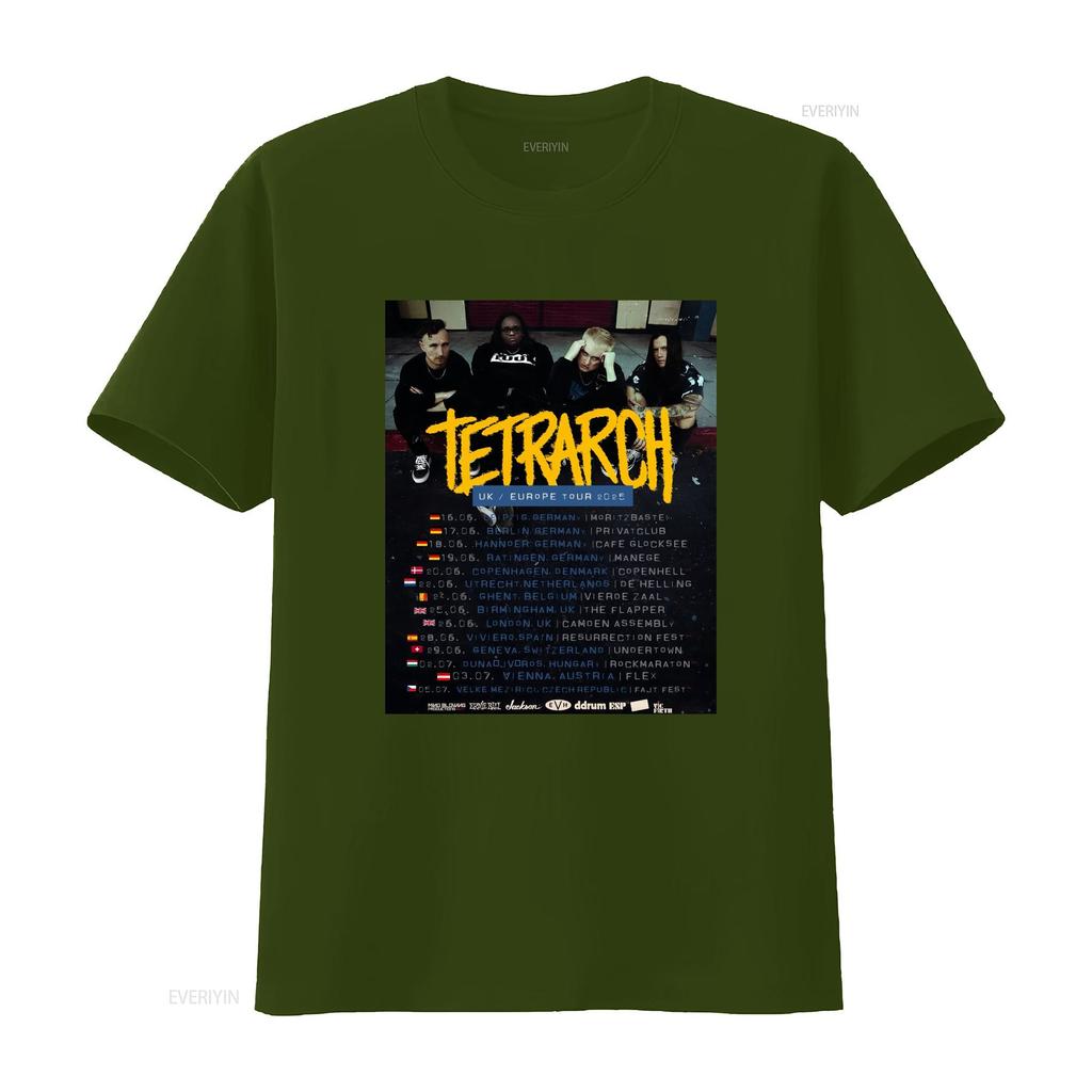 Tetrarch Band Tour 2025 For Fan All Size S 5xl T Shirt Md661 Vintage Washed Stretched Soft Unisex Casual Top For Everyday Wear