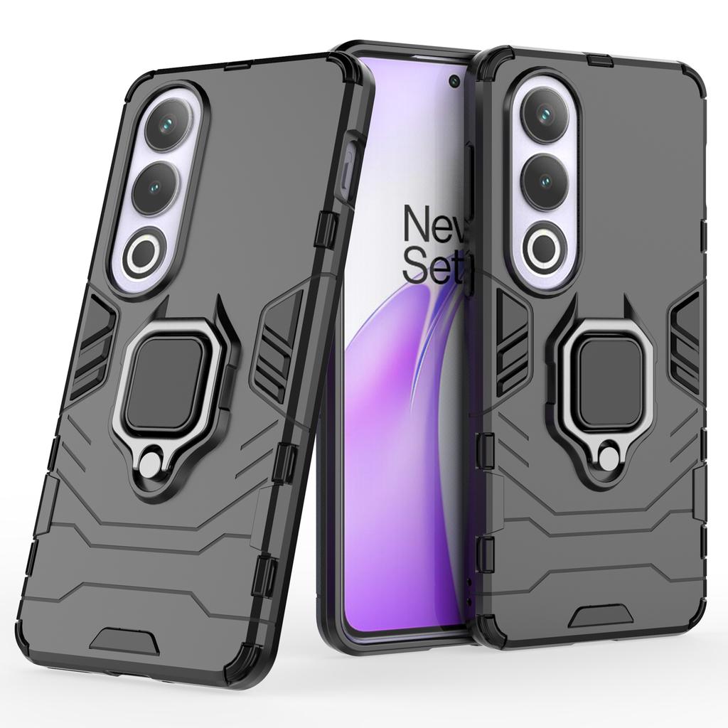 For OnePlus Ace 3V 5G Case PC+TPU Bump Proof Shell with Ring Kickstand