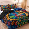 Mexican Peacock Pattern Duvet Cover Set 1 Duvet Cover+2 Pillowcases Four Seasons Home Dorm High-Definition Print