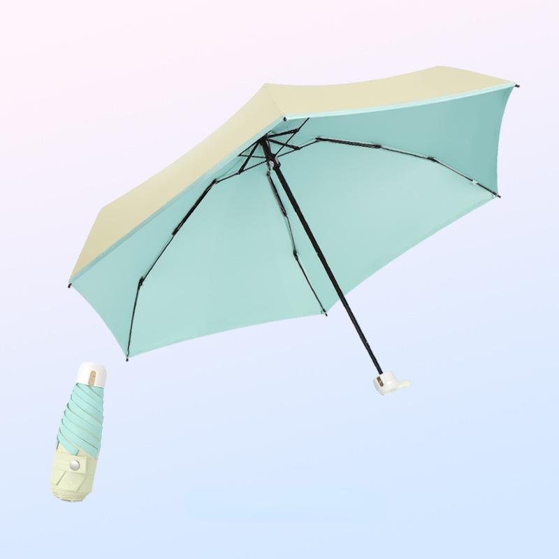 Sun Umbrella Small and Portable Capsule Umbrella Umbrella Female Sun and Rain Dual Use Sun Umbrella