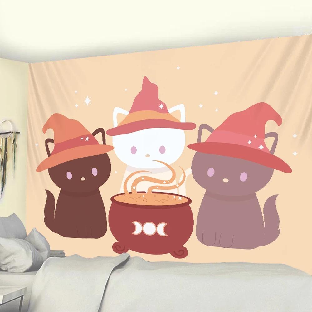 Творческий мультяшный узор, модный домашний гобелен для украшения гостиной, спальни, гобелен