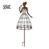 Botanical Garden Decor for Outdoor Spaces Vintage Lady Trellis Stake, Rustic Metal Silhouette Plant Support Climbing Creative Gifts Gardeners