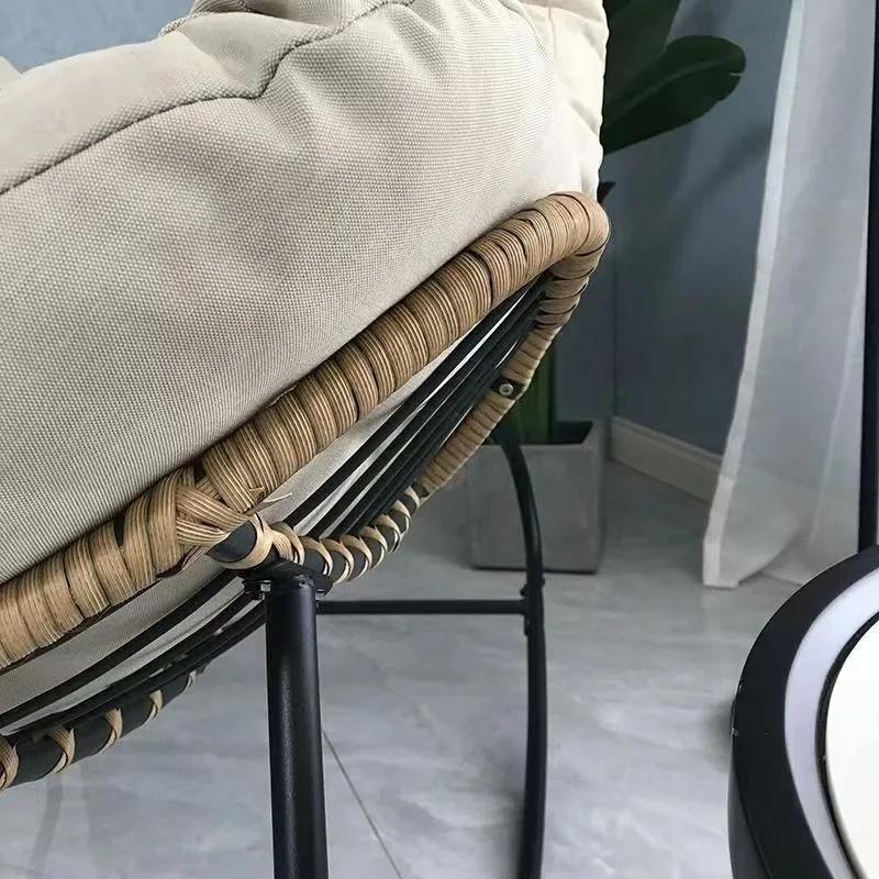 X&D Human Bird Nest Rattan Плетение Кресло-качалка Диван для отдыха Домашний балкон Односпальный ленивый диван Кресло-качалка Кресло-качалка из ротанга Может спать