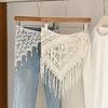 Bohemian Hollow Out Lace Shawl Countryside Style Fart Curtain All-match Waist Scarf Female