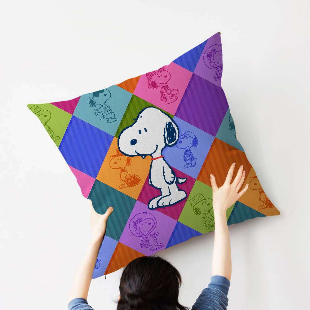 Cartoon DogSSnoopysS Pillow Gift Home Office Decoration Bedroom Sofa Car Cushion Cover case x