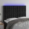 VidaXL LED Headboard Bedroom Furniture Double Bed Accessory Head of Bed Frame Interior Black 3122908