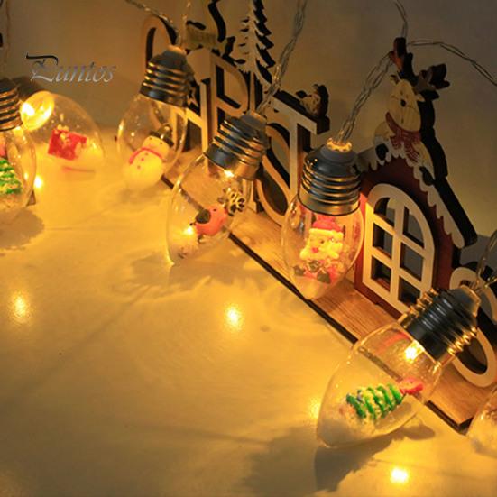 Рождественский гирляндный светильник в виде глобуса, водонепроницаемый, без мерцания, всегда включенный, на батарейках, декоративный сказочный свет, украшение