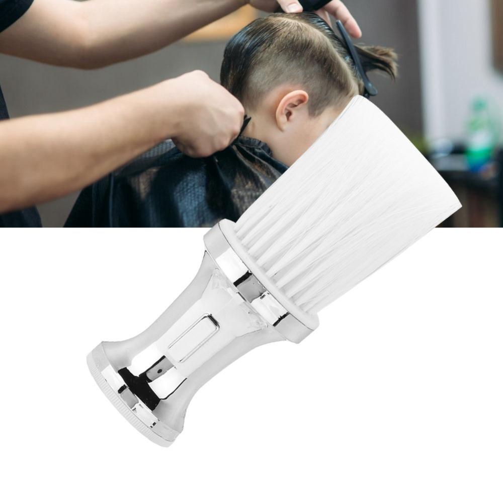 Ergonomic Handle Portable Hair Neck Cleaning Brush Gold Hair Styling Tool Beauty Salon