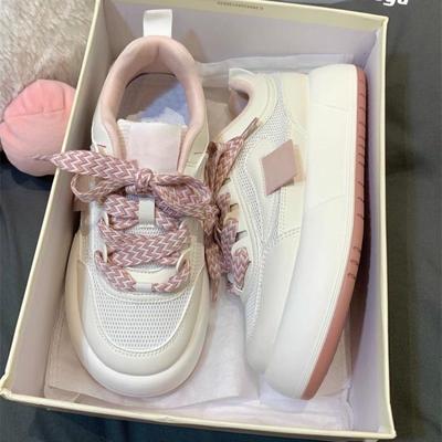 Сетчатые дышащие кроссовки для хлеба, летние новые универсальные кроссовки для сноуборда, белые туфли на платформе