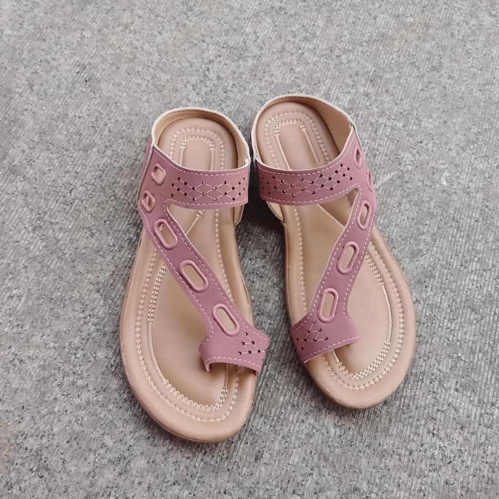 2024 Новые женские сандалии с пробковой стелькой + Удобная обувь для женщин Шлепанцы Сандалии на плоской подошве для женщин Большие тапочки