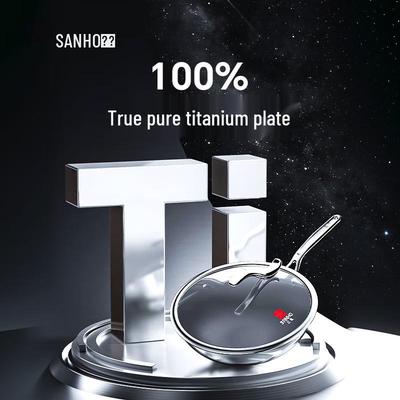 Санхэ Антипригарная Вок из Чистого Титана