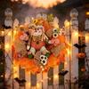 Осенний дверной венок в стиле осенних листьев, сезонное подвесное украшение для входной двери, крыльца, стены, окна и прихожей для сезонного использования