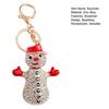 Брелок-подвеска Yousheng Сверкающие стразы Дизайн снеговика Металлическое кольцо для ключей Декоративный держатель для ключей Украшение для сумки друзей