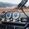 Car Fan 5/12/24V,360 Degree Rotatable Car Fan,Electric 3 Speed Four Head Fans,Strong Dashboard CoolCirculator Fan