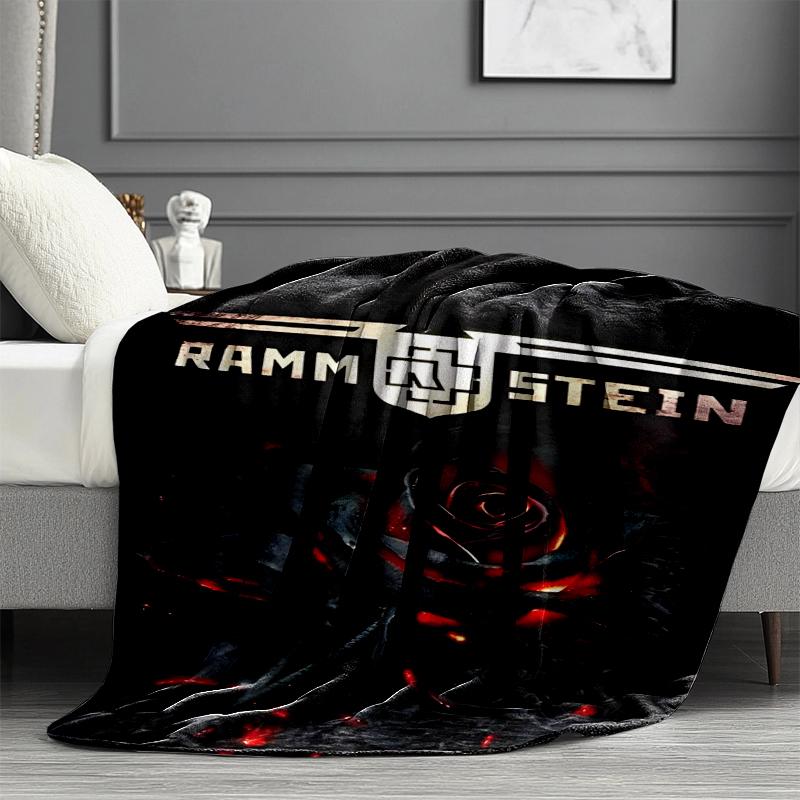 Rammstein Print Blanket - Soft & Comfortable, for Bedroom, Travel, Sofa, Home Decoration - Birthday Christmas Gift for Friend
