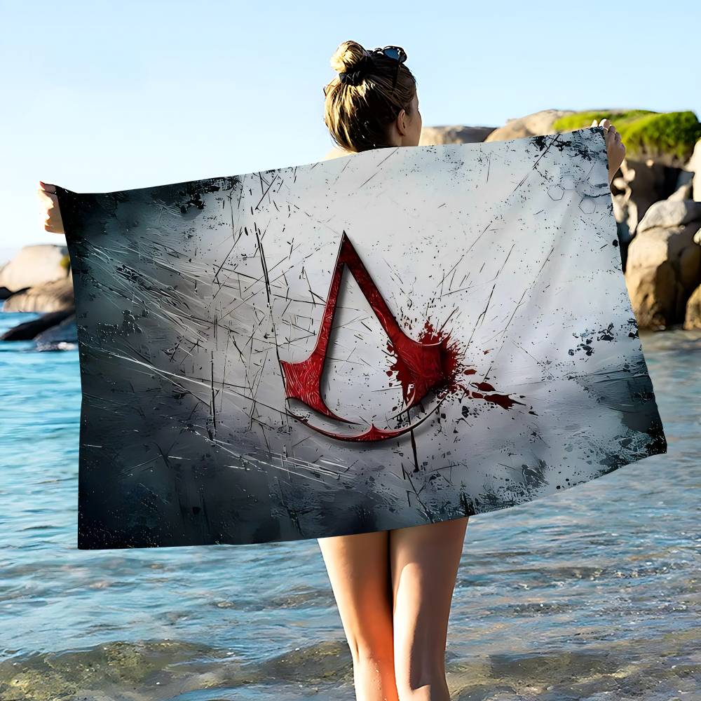 Игра A-Assassins C-Creeds Микрофибровое пляжное полотенце Впитывающее Быстросохнущее Мягкое Для йоги Плавание Курорт Полотенце для альпинизма
