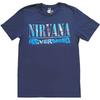 26 футболка Nirvana Nevermind Логотип группы Новая Официальная Унисекс Темно-синяя Унисекс футболка