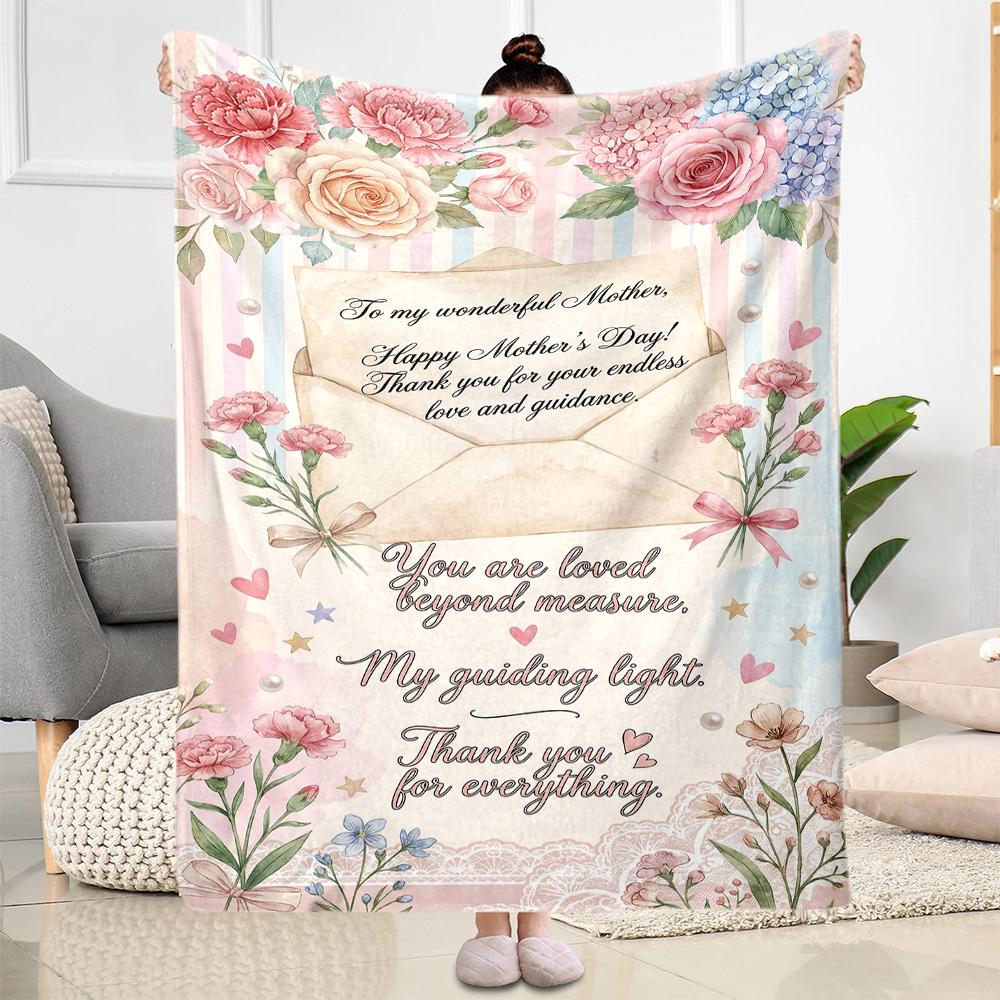 Mother's Love And Strength Blanket Suitable for sofas,travel, living rooms also a good gift for friends and family Suitable for all seasons.