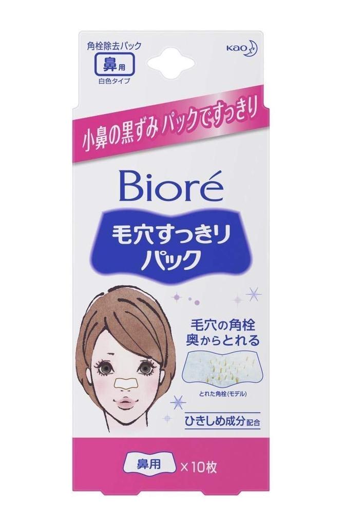 Kao Biore Очищающие полоски для пор для белых точек 10 штук х 4 упаковки (Као) [Оптовая покупка] Нос, Тип,